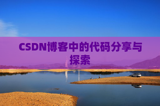CSDN博客中的代码分享与探索